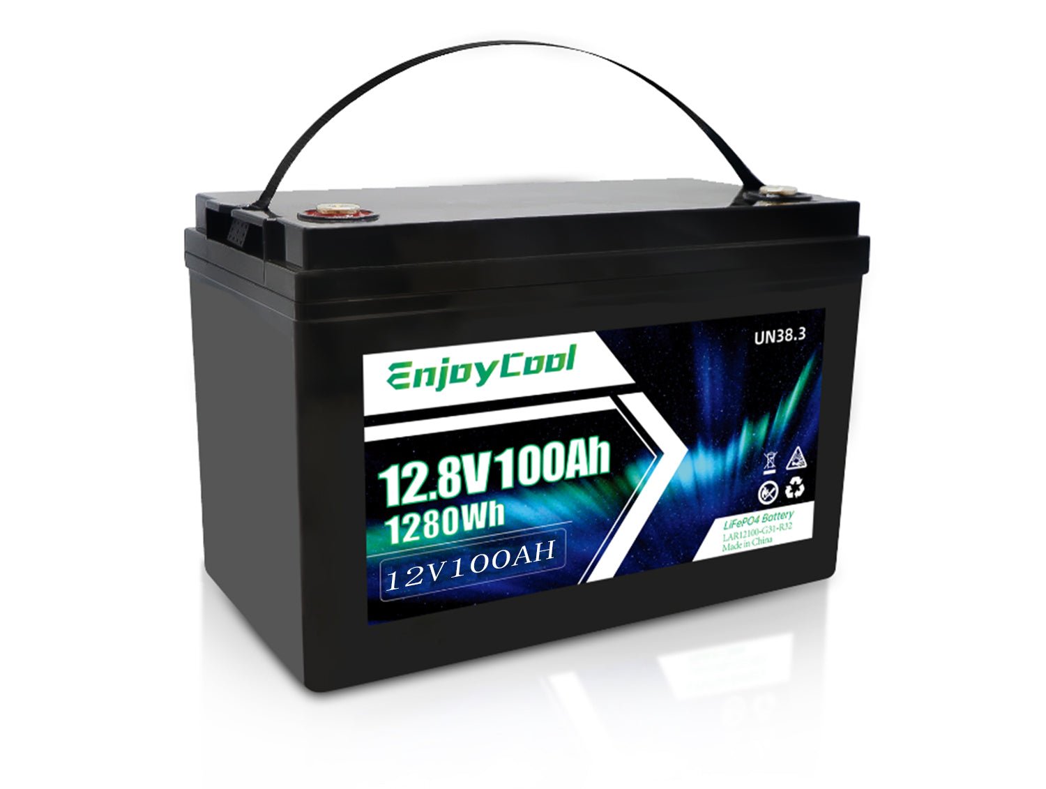 12V 100Ah LiFePO4 Battery Lifespan for RV, Solar Energy, Off Grid, Trolling Motor - EnjoyCool