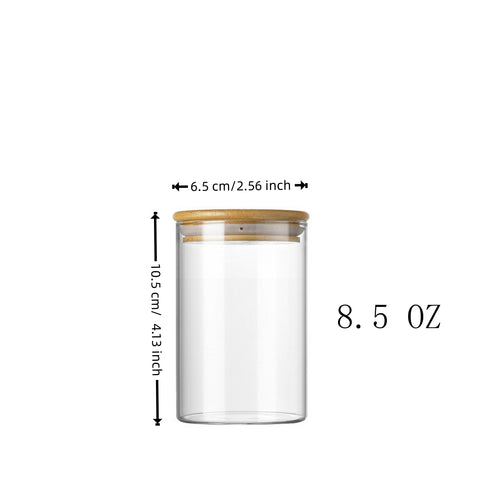 Set of 12 Round 8.5oz Glass Spice Jars with Lids & Labels – Airtight Seasoning Storage Container Set, Clear Glass Canisters for Spices & Seasonings, Perfect for Organizing Spice Racks, Cabinets and Drawers