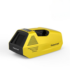 Portable Air Conditioner - Pre-owned Portable AC for Camping, 240W Low Power Consumption Portable AC for Car, Tent, RV, Truck, Outdoor (Yellow)