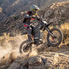 BIBUFF GT600 Adult Electric Dirt Bike,72V 30Ah Removable Battery,7500W Peak Motor,50MPH,60‑Mile Range,3‑Speed Modes,Full Suspension & Hydraulic Disc Brakes,Off‑Road Electric Motorcycle (Matte Black) - EnjoyCool