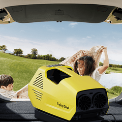 Portable Air Conditioner - Pre-owned Portable AC for Camping, 240W Low Power Consumption Portable AC for Car, Tent, RV, Truck, Outdoor (Yellow) - EnjoyCool